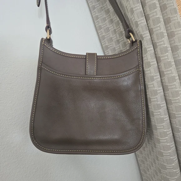Dooney & Bourke Dark Brown Leather Shoulder Bag - Picture 2 of 7